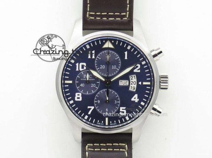 MIROTIME 0318 TimelessDesign Big Pilot Real PR IW500906 ZF 1:1 Best Edition Silver Dial On Black Leather Strap A 7285